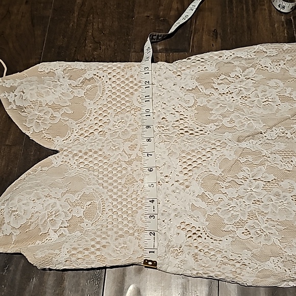 STUNNING CHRISTINA WU PRIVATE TAN/LACE  FITTED WEDDING DRESS 18143 - Picture 6 of 16